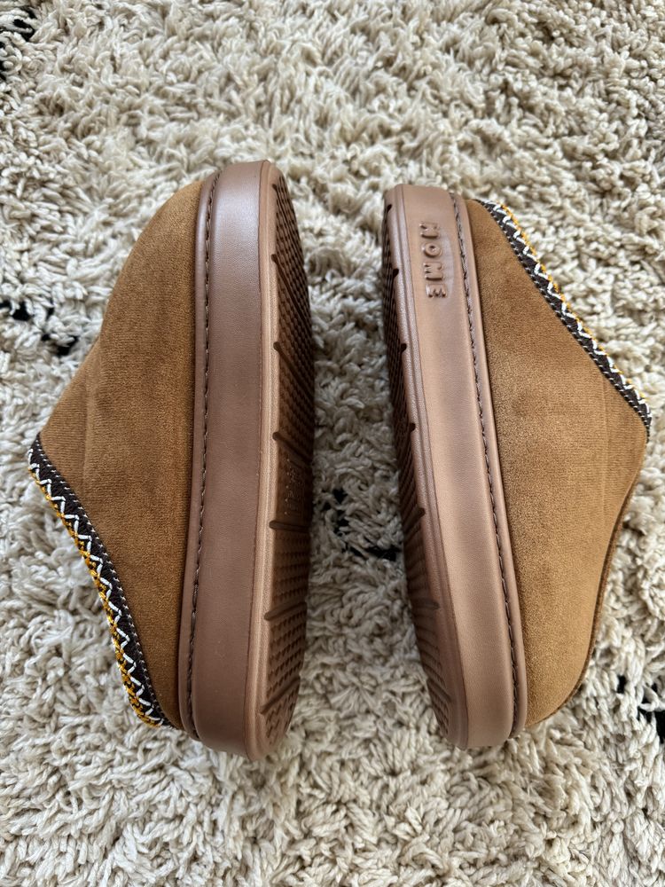 Kapcie śniegowce Ugg ocieplane karmelowe brązowe 38