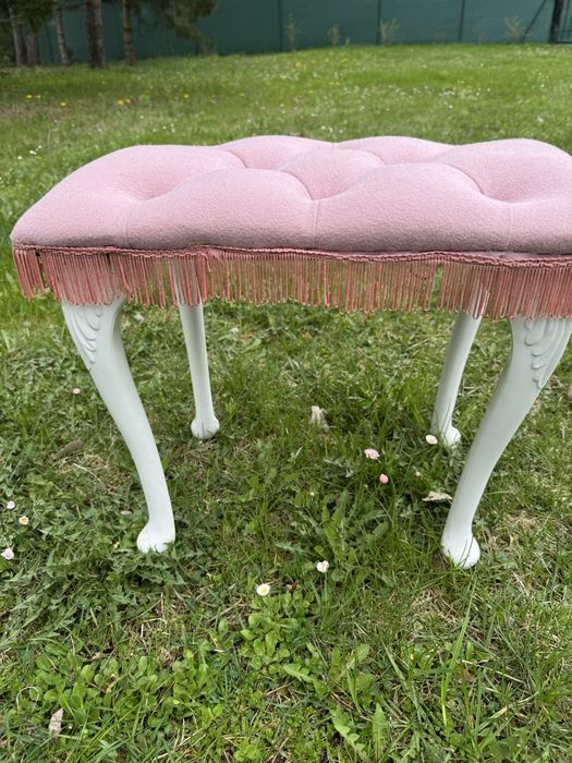 Taboret do toaletki vintage lata 80 anglia