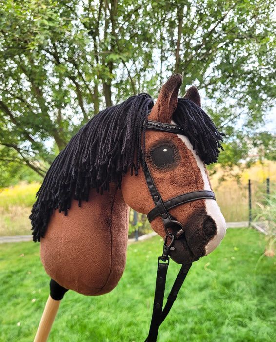 Konik Hobby Horse A4 ręcznie szyty z minky, zestaw z ogłowiem #14