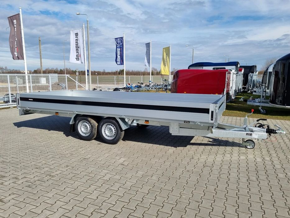 Brenderup 5520 W ATB 3,5T .517x204 cm  burty ALU + najazdy pod samochód przyczepa ciężarowa 5m plandeka