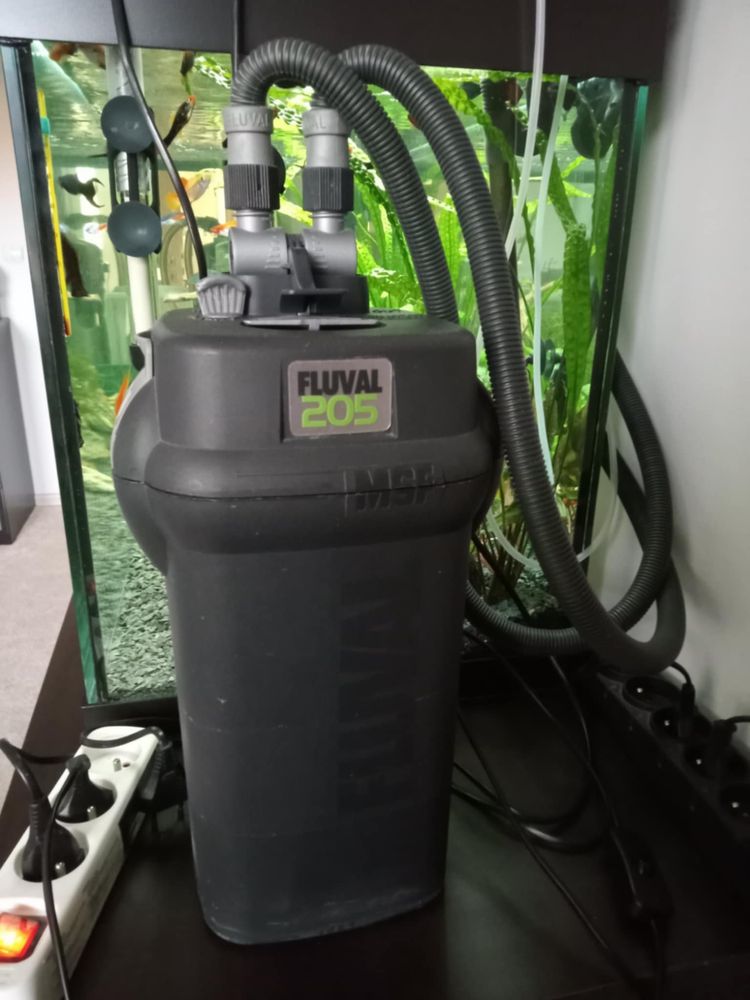 Akwarium 112 litrów+ oświetlenie led+ filtr fluval 205