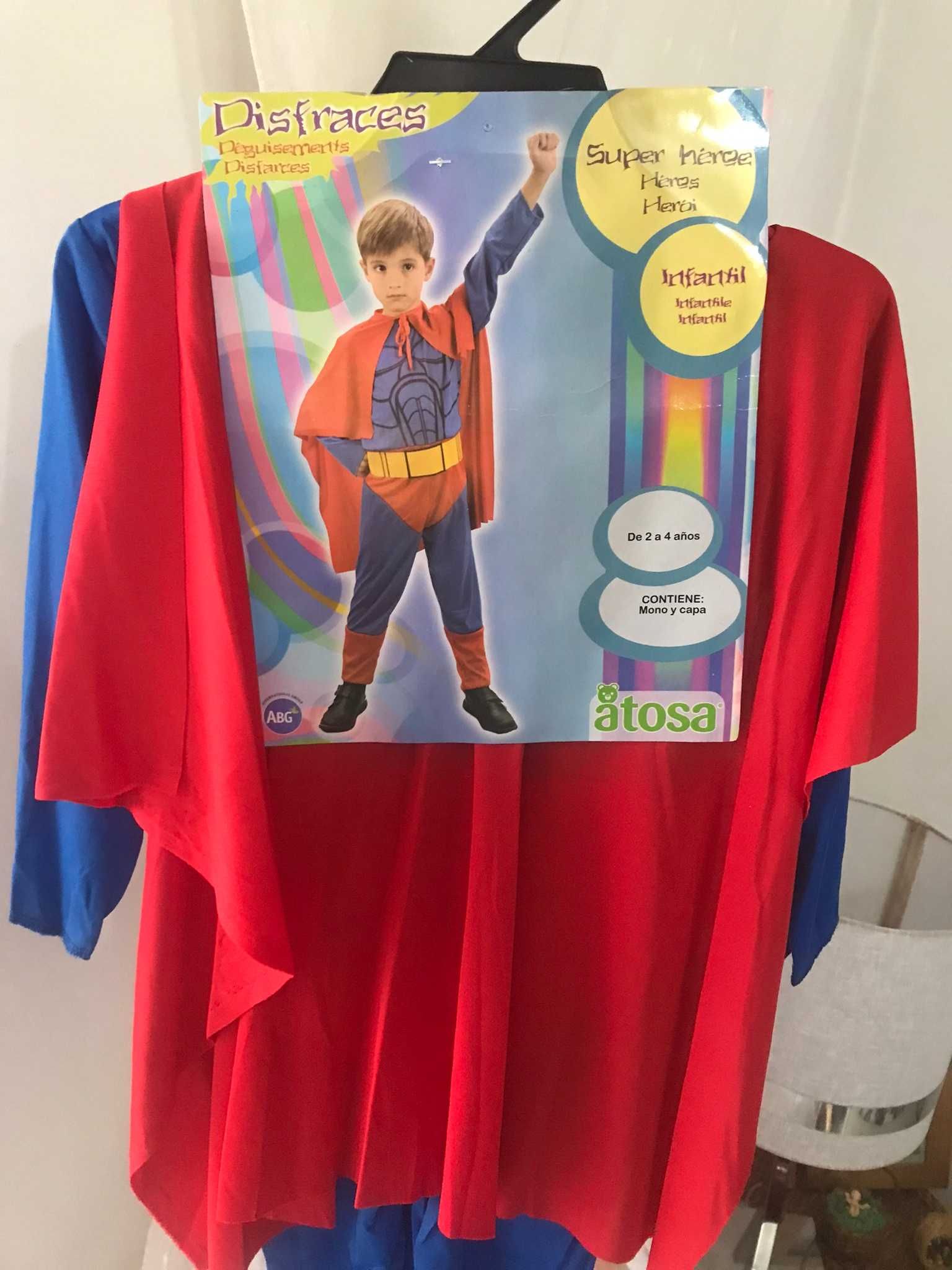 Fatos de carnaval disfarce de Super Herói 2-4 anos