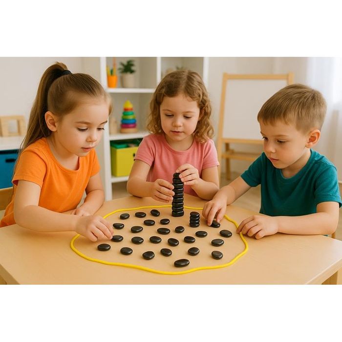 Kamienie Magnetyczne 60 sztuk Szachy Gra Strategiczna Magnetyczna