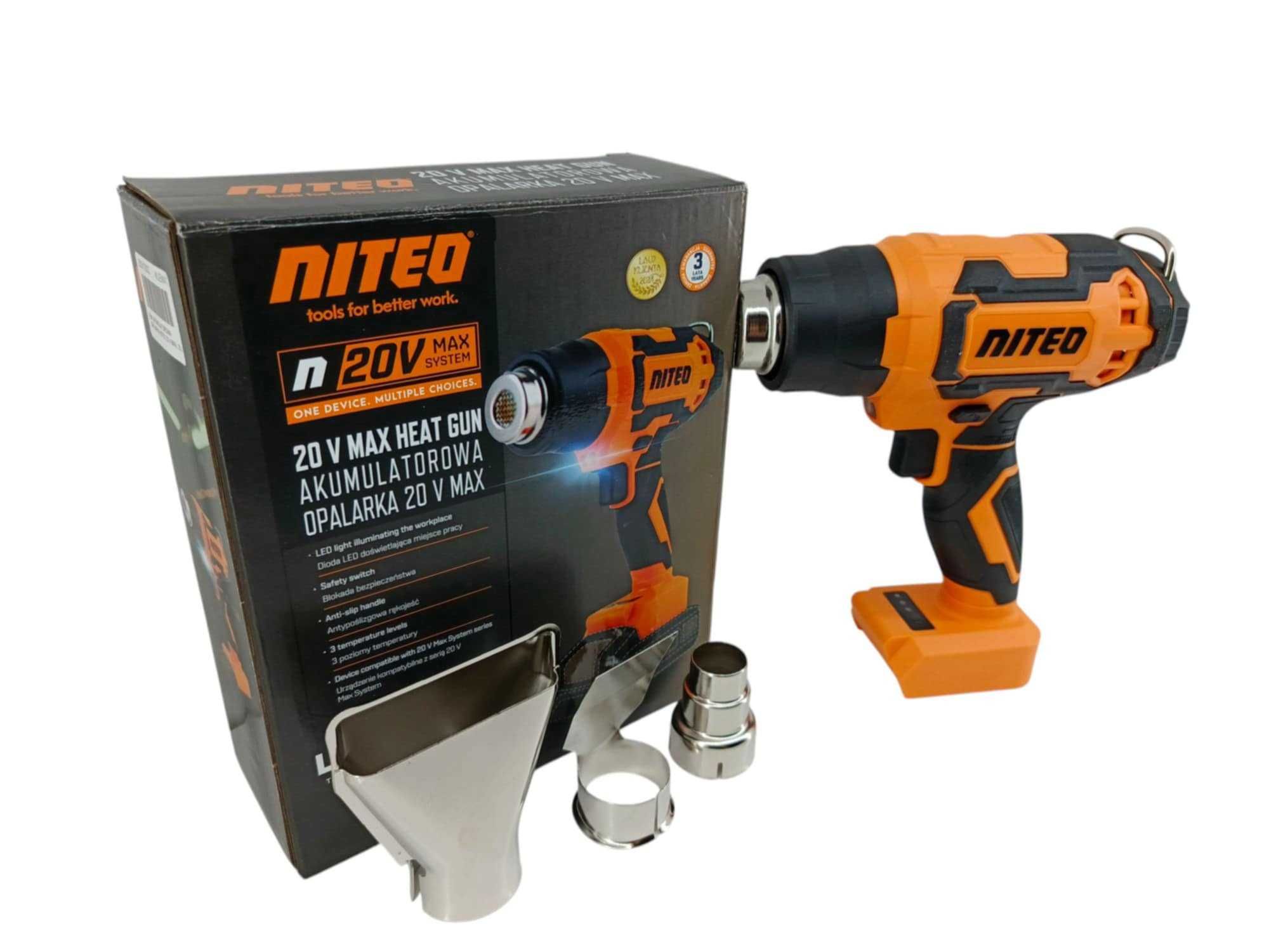 Akumulatorowa Opalarka  NITEO 20 V MAX, 20 V
