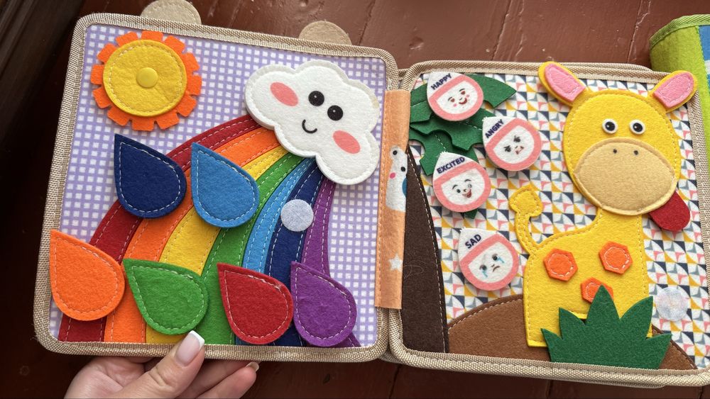 Фетрові книжки, книги з фетру, моя ферма,іграшки