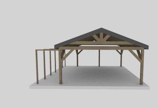 Wiata Garażowa Drewniana