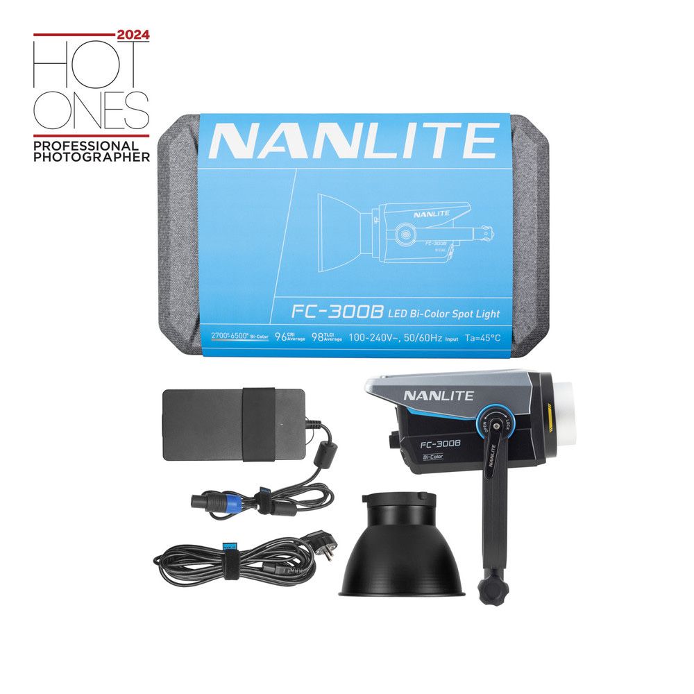 Nanlite FC-300B Bi-Color LED Spotlight cob 300w light