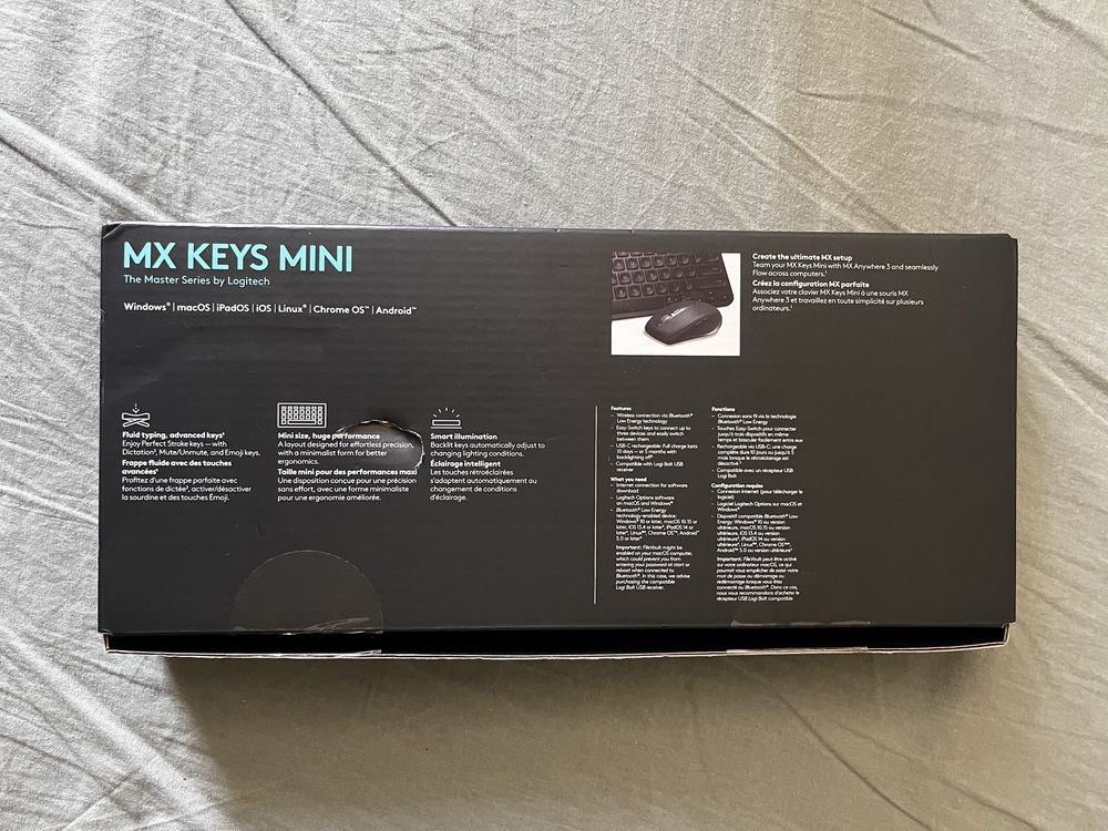 Logitech mx keys mini black/noir