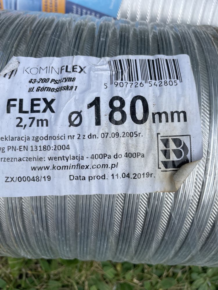 Rura Flex sporo do wentylacji średnica 180, 125 mm