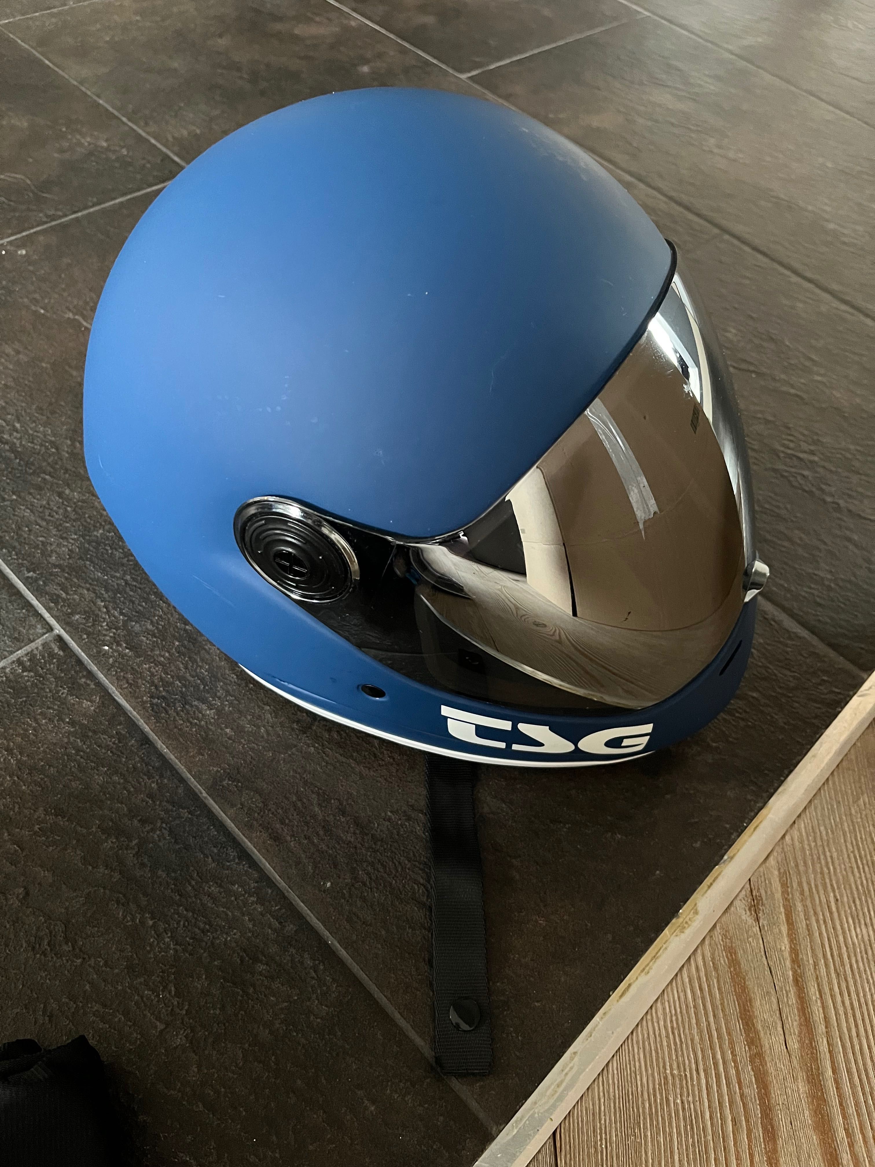 Kask TSG pass pro matt blue na hulajnogę elektryczną/rower rozmiar L
