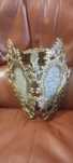 Conjunto candeeiro de teto e dois apliques em bronze