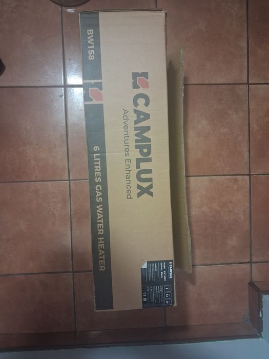 Camplux Gazowy Podgrzewacz Wody 6 Litrów butan/propan 12kW BW158BC