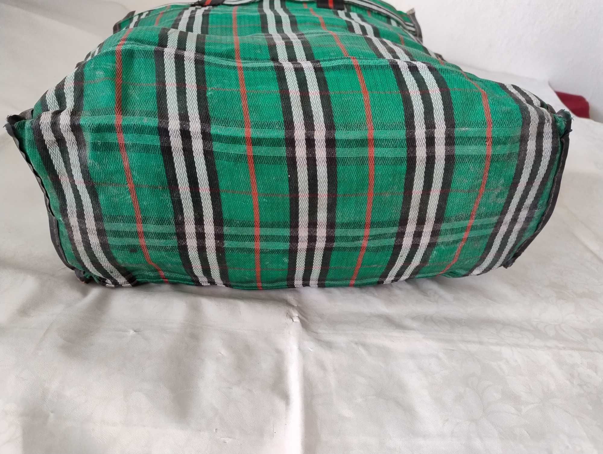 SUPER CENA Duża torba z PRL mocna 44x45x17cm shoperka bagaż na zakupy