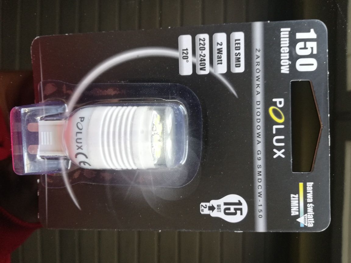 Żarówka diodowa POLUX G9 - 2W - 150 lumen - Zimne - NOWE