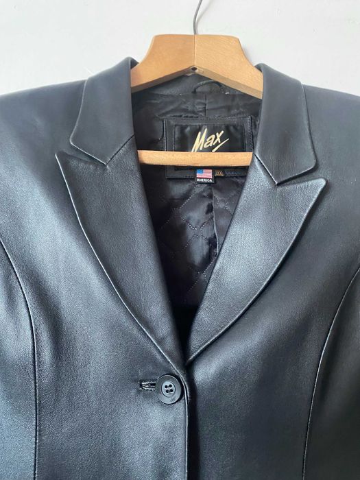 Пиджак кожаный женский, р.50 -52.