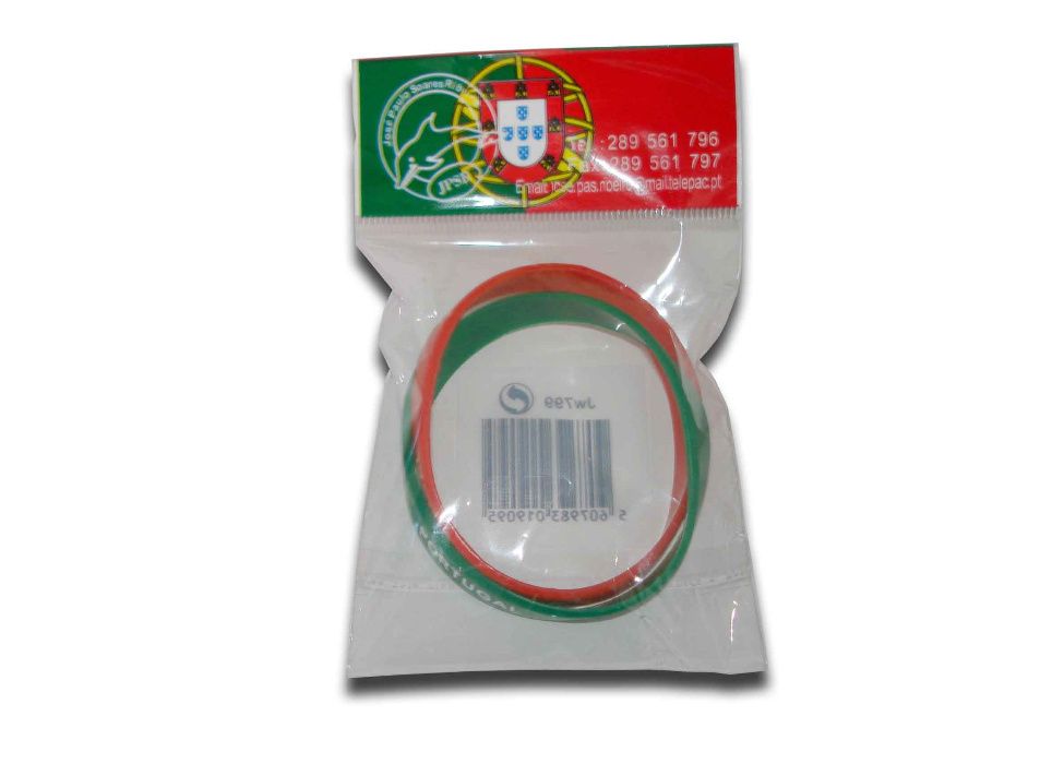 Pulseira Portugal em silicone