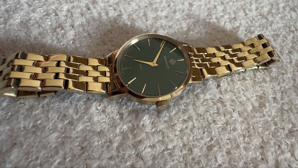 Relógio GANT Park Avenue dourado e verde