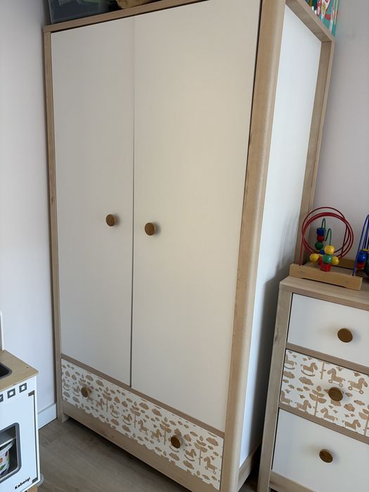 Meble dla dzieci Szafa i komoda zestaw brw Timon