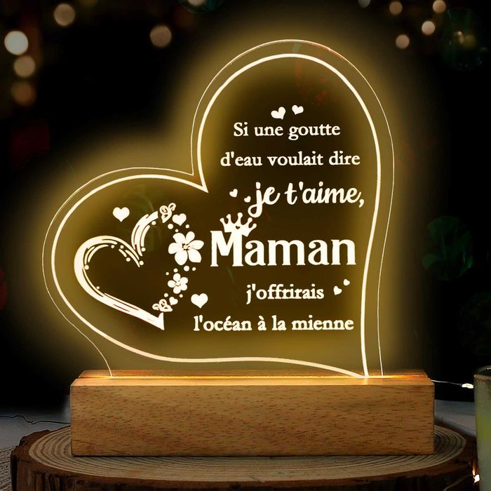 LARDUX prezent dla mamy, lampka nocna LED w akrylu