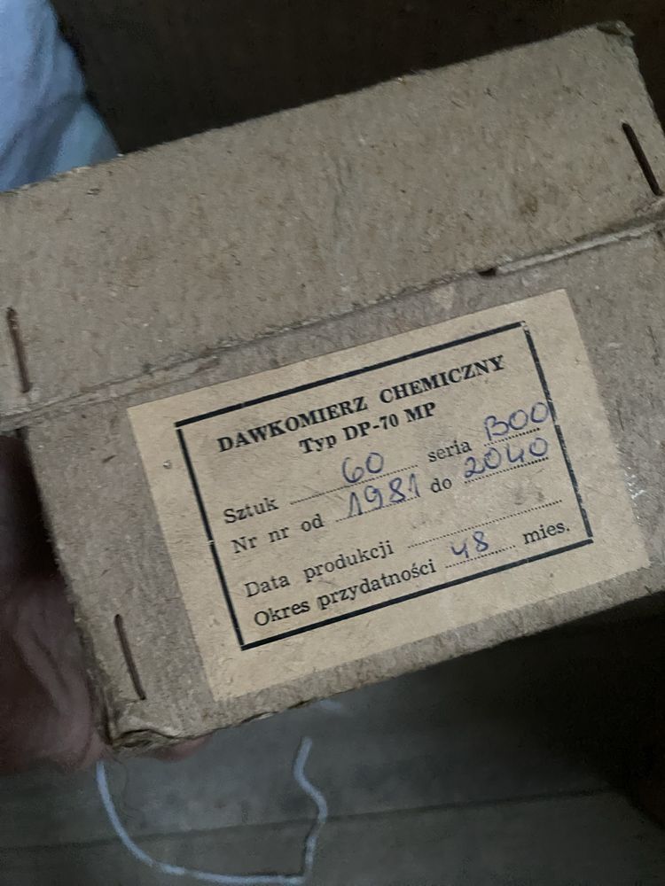 Dawkomierz chemiczny Typ DP-70 MP 60 sztuk  Rok produkcji 1981