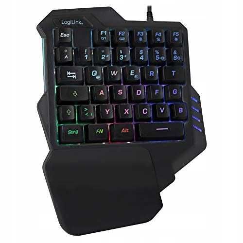 LogiLink ID0181 Klawiatura mechaniczna do gier LED USB Mac OS mała RGB
