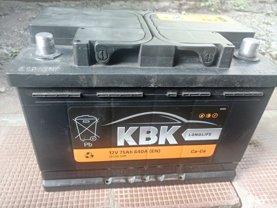 СРОЧНО! Автомобильный аккумулятор KBK 75 Ah 640 A.