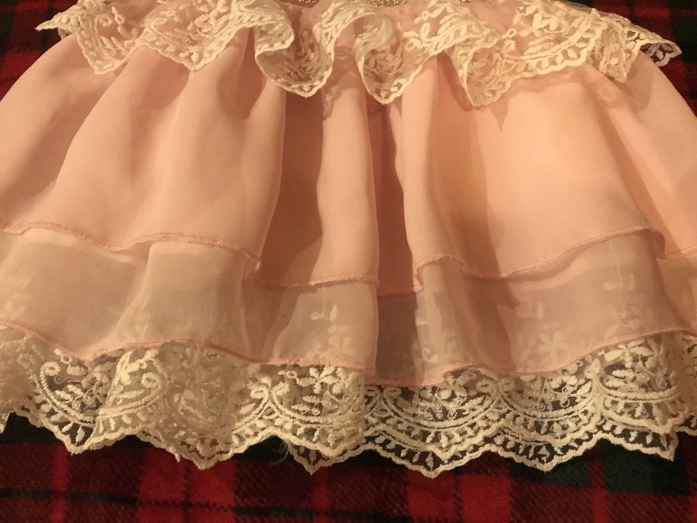 Sukieneczka różowa 80 dla bliźniaczek