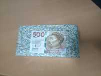 Brykiet zmielonych banknotów 500 zł