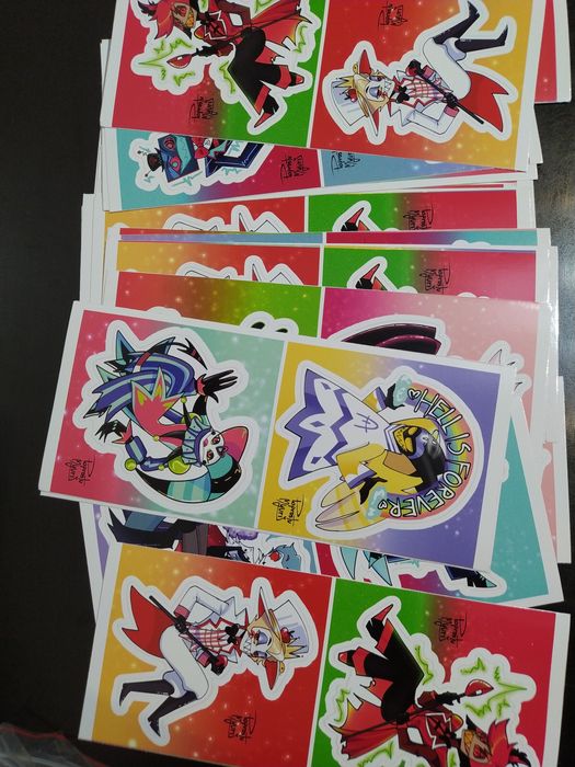 Naklejki anime duże zestaw