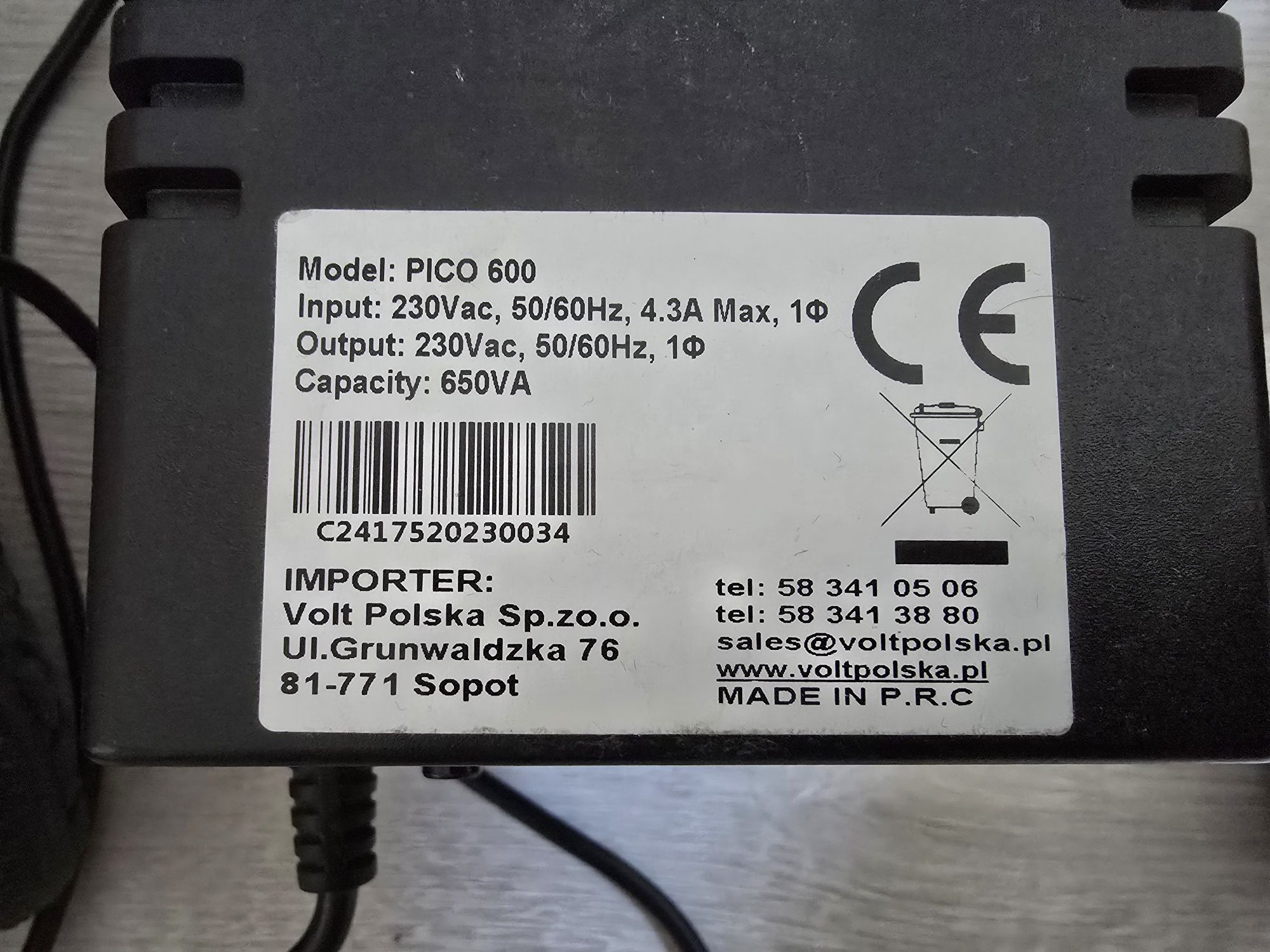 UPS Pico 600 VOLT + bateria