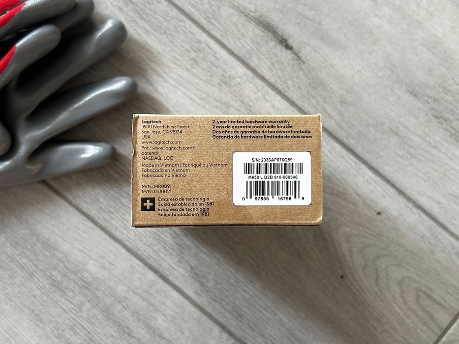 Тиха безпровідна мишка Logitech M650 Signature (L) - Для Правші