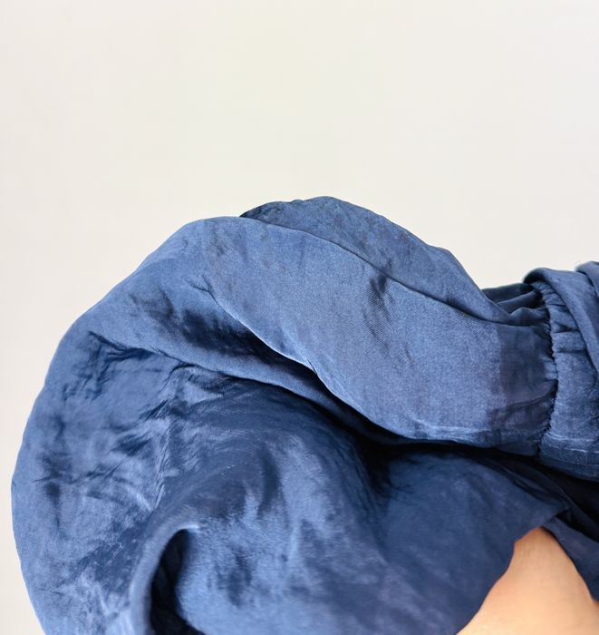 Granatowy kombinezon z luźną górą i krótkimi nogawkami XXL 44 H&M