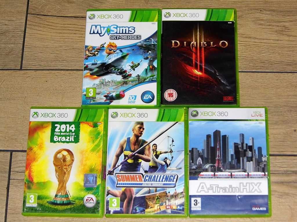 Gry na XBox 360 Fifa World Cup 2014, Diablo III, My Sims, A-TrainHX