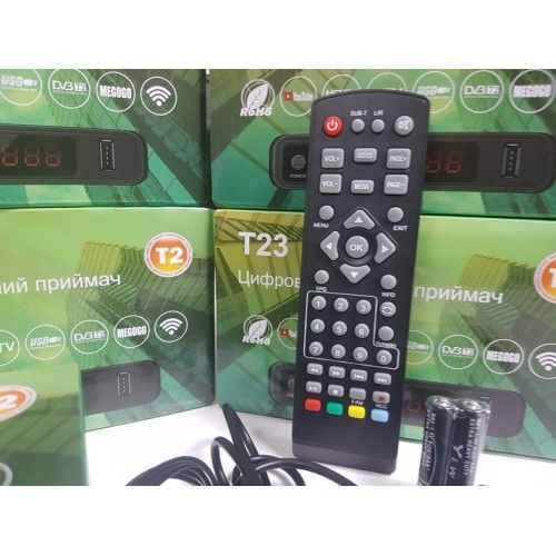 Эфирный DVB-T2 тюнер приставка ресивер декодер GoldenStream T23