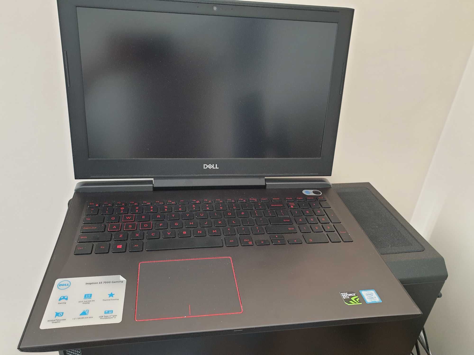 Laptop DELL 7577 i7-7700/16GB RAM/256GB SSD + 1TB HDD/Win10 GTX1060