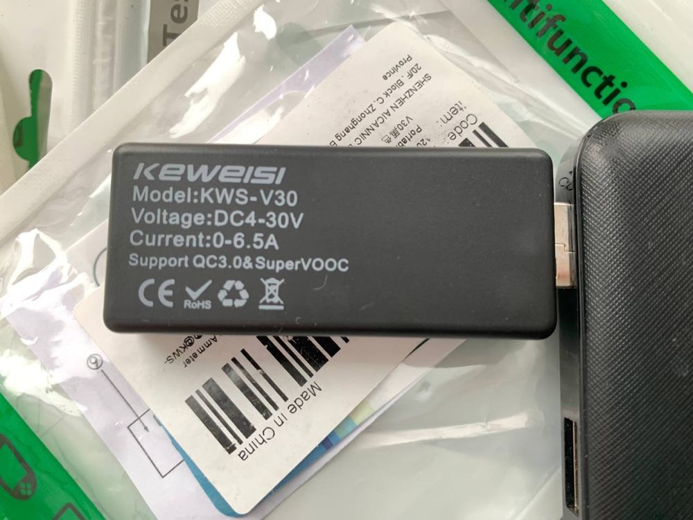 USB тестер струму напруги ємності KEWEISI KWS-V30