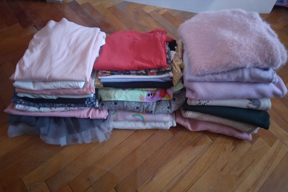 Paka ubrań 134 140 paczka zestaw dla dziewczynki