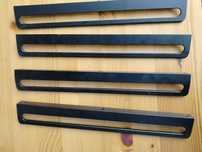 Uchwyt meblowy krawędziowy  do szafek UA08, CZARNY 320/340mm