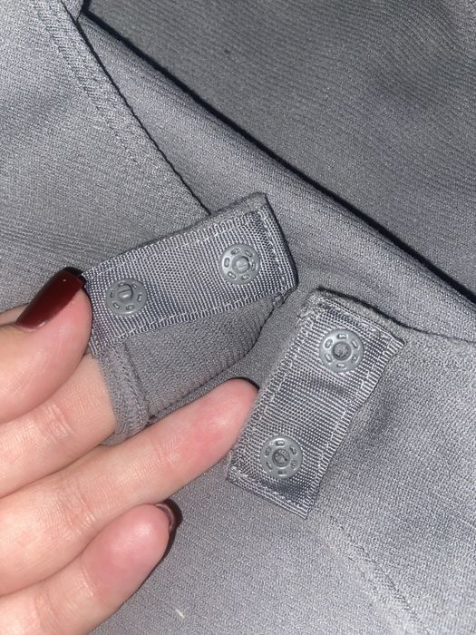 Серое боди в рубчик, primark