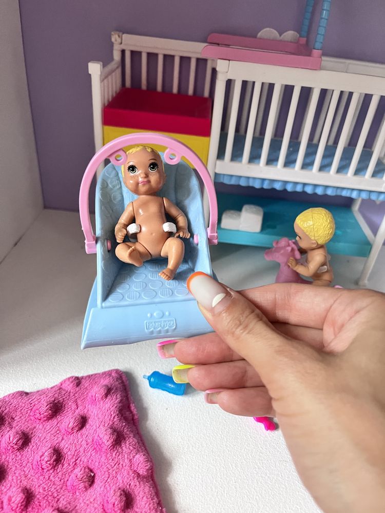 Кукла Барби Детская комната Barbie Skipper уход за малышами