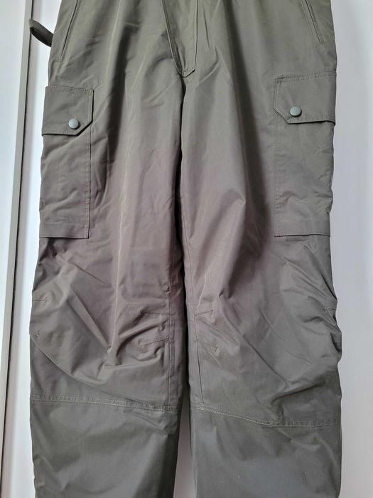 Spodnie wielosezonowe z podpinką z polaru/zielone/ zimowe/ przejściowe