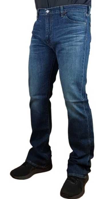 Męskie jeansy Levi's 527 Slim Bootcut ciemne nowe Levisy oryg. W38/L34