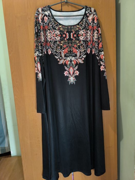 Платье стрейчевое без дефектов, размер 5XL