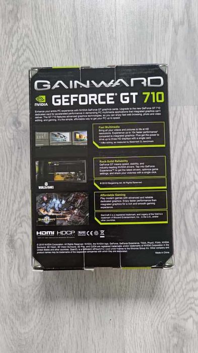 Karta graficzna Gainward GeForce GT 710 2GB sDDR3 64bit CRT DVI HDMI