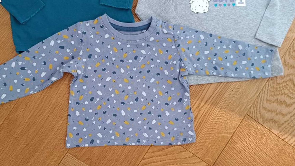 Zestaw 3szt- nowa bluzka niemowlęca 74/80 bluzki długi rękaw