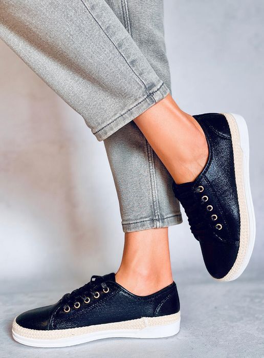 Espadryle Sznurowane Zillo Black