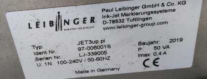 Drukarka LEIBINGER JET3up PI + gratisy