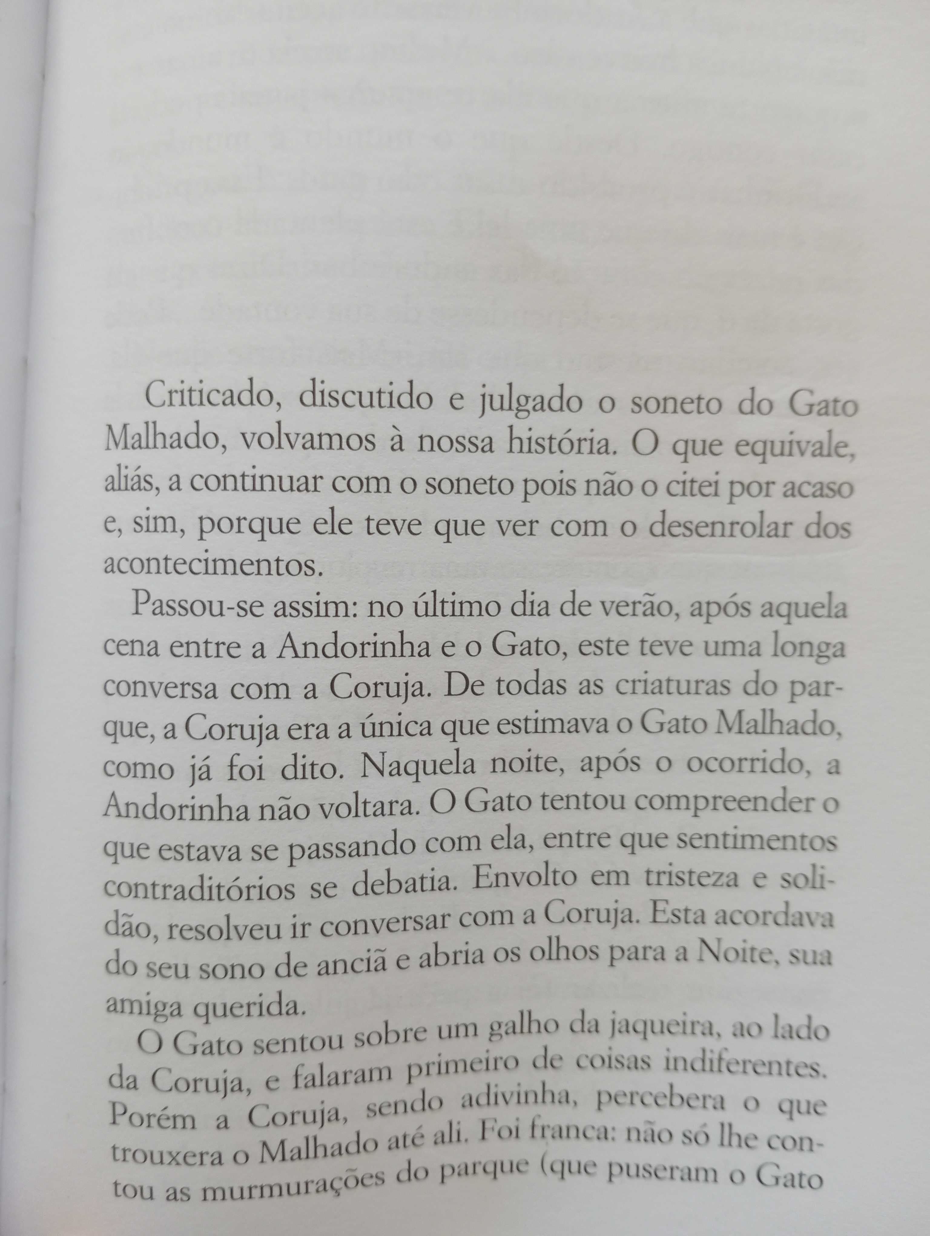 Vendo livro "O Gato Malhado e a Andorinha Sinhá" de Jorge Amado.