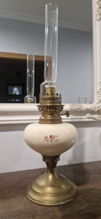 Lampa naftowe francuskia ceramika