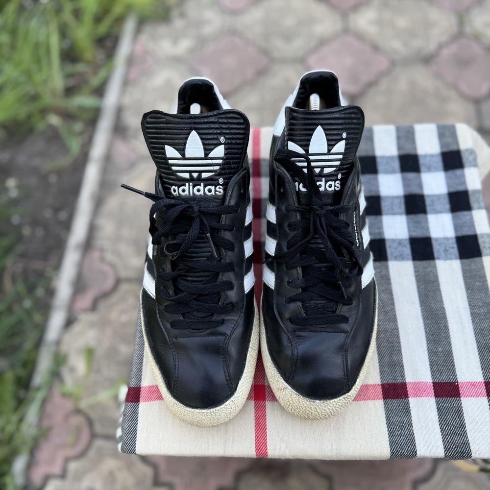Кроссовки Adidas Samba Super Black, Кожа, 45,5-46 размер, Оригинал